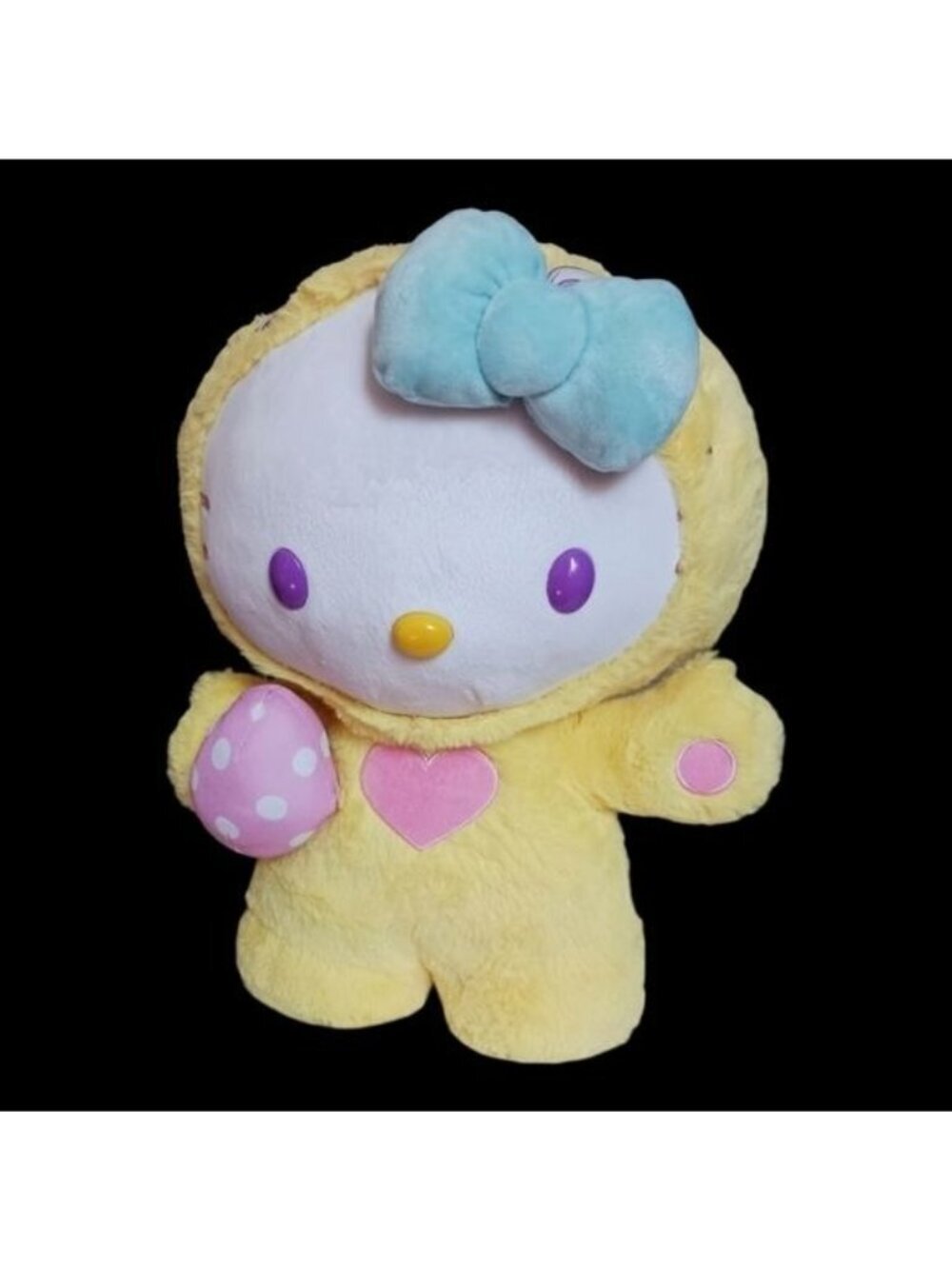 Sanrio Hello Kitty Easter Bunny Plush Yellow/Pink "17"